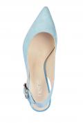 Veloursleder-Slingpumps bau