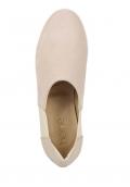 Veloursleder-Slipper beige