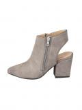 Veloursleder-Stiefelette grau