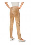 Velourslederhose camel