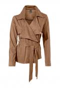 Velourslederimitatblazer camel