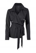 Velourslederimitatblazer schwarz Gr. 42