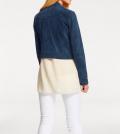 Velourslederjacke dunkelblau