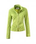 Velourslederjacke kiwi