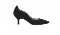 Velourslederpumps schwarz