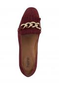 Velourslederslipper rostrot