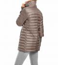 Wandlungs-Daunen-Steppjacke taupe