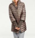 Wandlungs-Daunen-Steppjacke taupe