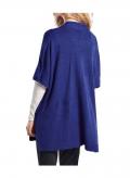 Wandlungs-Longpullover royalblau