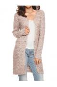 Wandlungs-Strickjacke rosé-silber