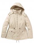 Wattierte Outdoorjacke beige