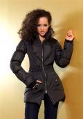 Wattierte Steppjacke schwarz