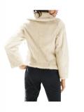 Webpelzjacke sand