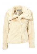 Webpelzjacke sand Gr. 40