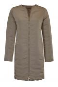 Wende-DaunenLongjacke taupe