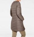 Wende-DaunenLongjacke taupe