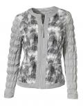 Wende-Steppjacke grau