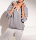 Wendejacke beige-grau-bedruckt