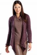 Wickeljacke lila-braun