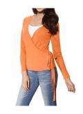 Wickelpullover orange