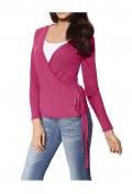 Wickelpullover pink