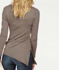 Wickelshirt taupe