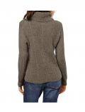 Woll-Rollkragenpullover taupe