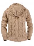 Woll-Strickjacke camel