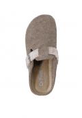 Wollfilz-Hausschuhe taupe-beige