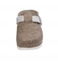 Wollfilz-Hausschuhe taupe-beige