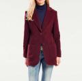 Wollflauschblazer mit Kaschmir bordeaux