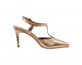 Ziegen-Nappaleder-Slingpumps gold