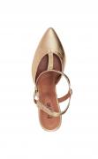 Ziegen-Nappaleder-Slingpumps gold